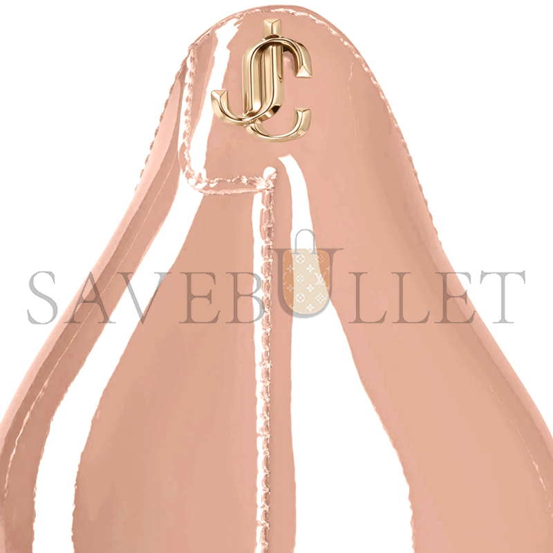 Ji*y Ch* love 100 ballet-pink patent-leather pointed pumps love100pwj